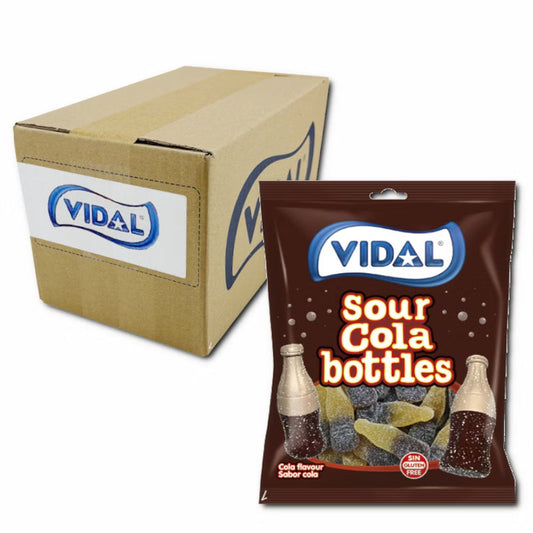 Vidal Colaflaschen sauer, Fruchtgummi, 14 Beutel je 90g Bild 1