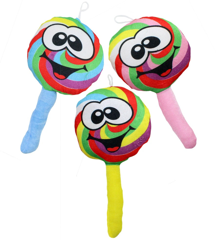 Plüsch Lolli, 3 Farben sortiert, ca. 26 cm, weich und kuschelig