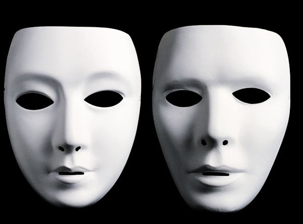 weiße Maske, weiblich