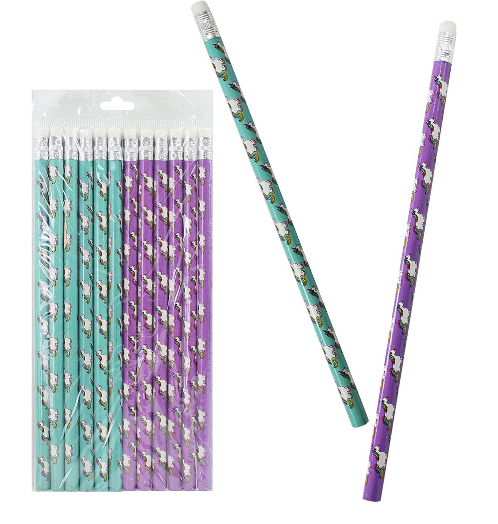 Bleistift Einhorn 2-fach sortiert - ca 19 cm