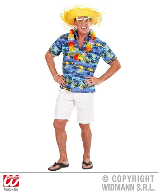 Hawaiihemd Palmenmuster in Größe XL für Herren