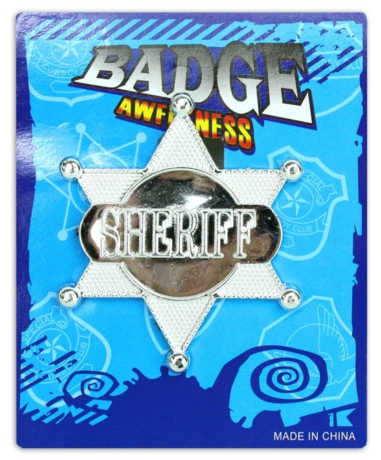 Sheriffstern auf Karte ca 6,5cm