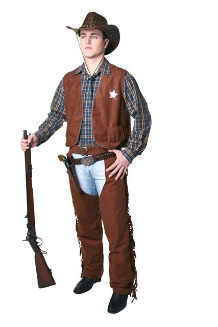 Cowboy-Weste, braun, Damengröße Größe: 44/46