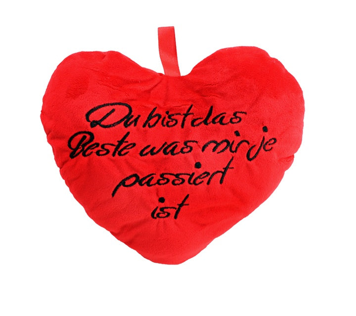 Herz "Du bist das Beste was mir je passiert ist" ca 34x30cm