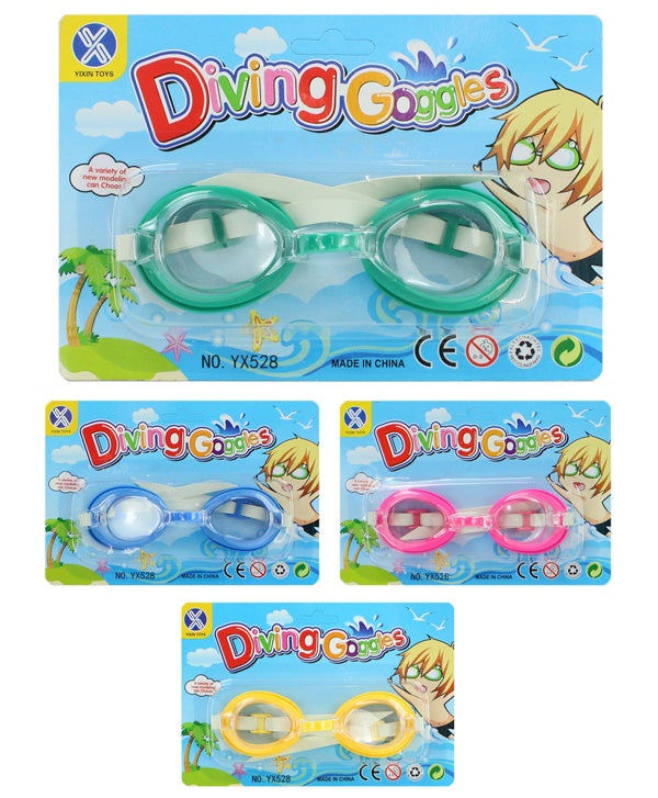 Schwimmbrille 4 farbig sortiert auf Karte ca 18,5x12,5cm pink leider ausverkauft