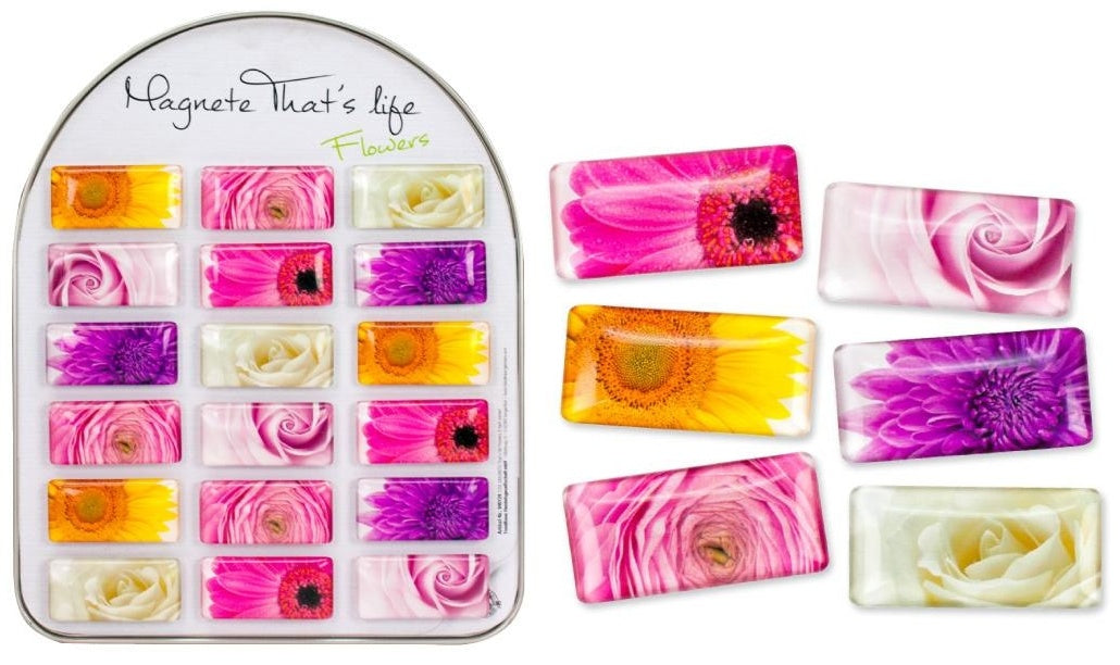 Magnet That's LIfe Flowers COOLMAGNETS ca 5,7x1x2,7cm