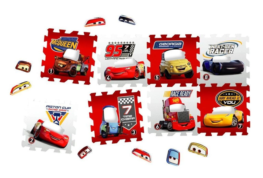 Puzzle-Matte Cars 3, 8 Teile, 120 x 60 cm