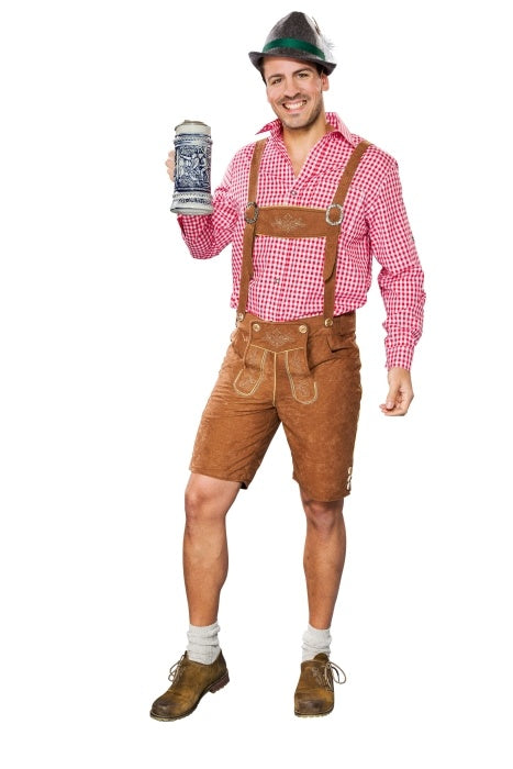 Karohemd rot/weiß Größe: L