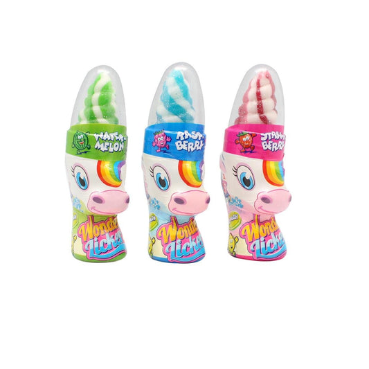 Alex Sweets GmbH Einhorn Lutscher mit saurem Pulver, 50g, 1 Stück