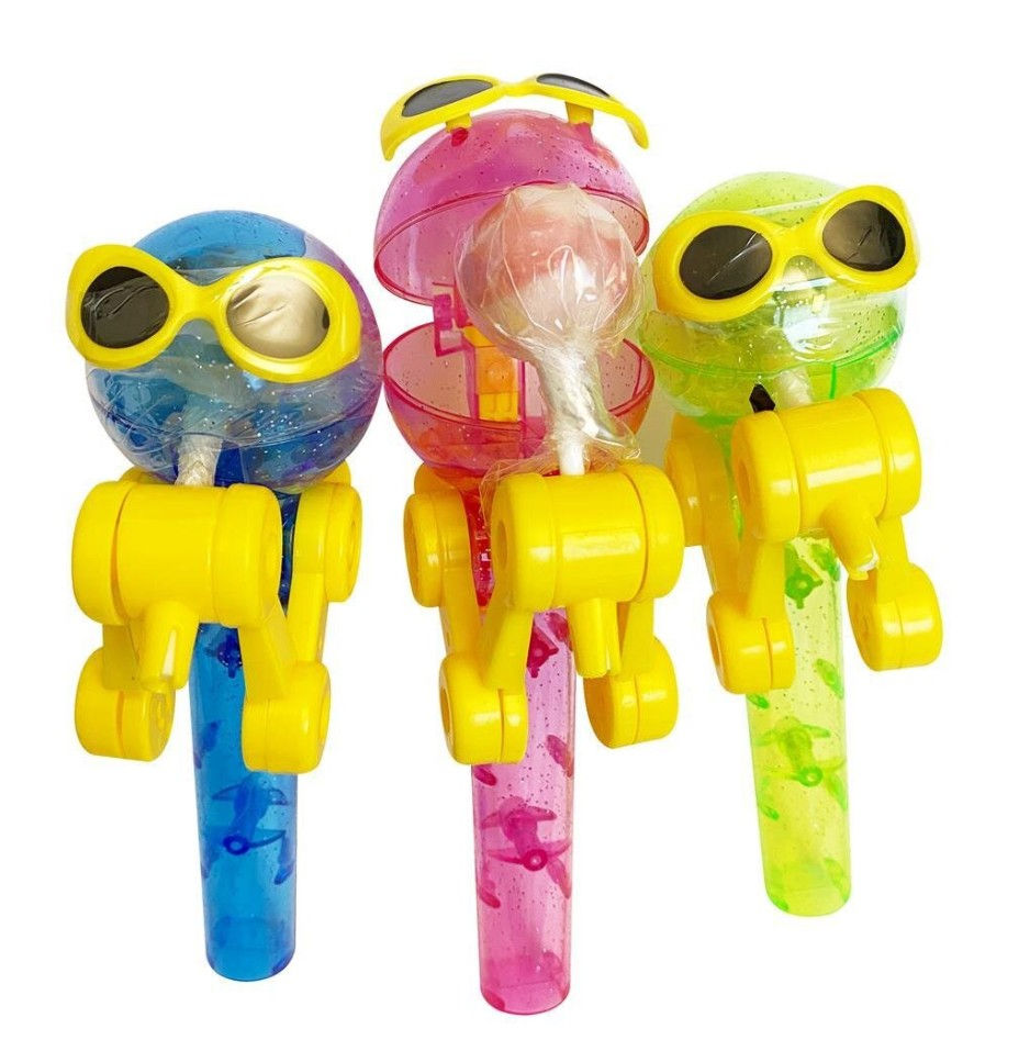 Alex Sweets GmbH Snap Boy Pop Lutscher – 12er Display | Wiederbefüllbar 10g 12 Stück
