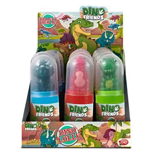 BIP BIP Dino Friends 3D Dino Lolly 12 Stück im Karton candytoys.ch Switzerland