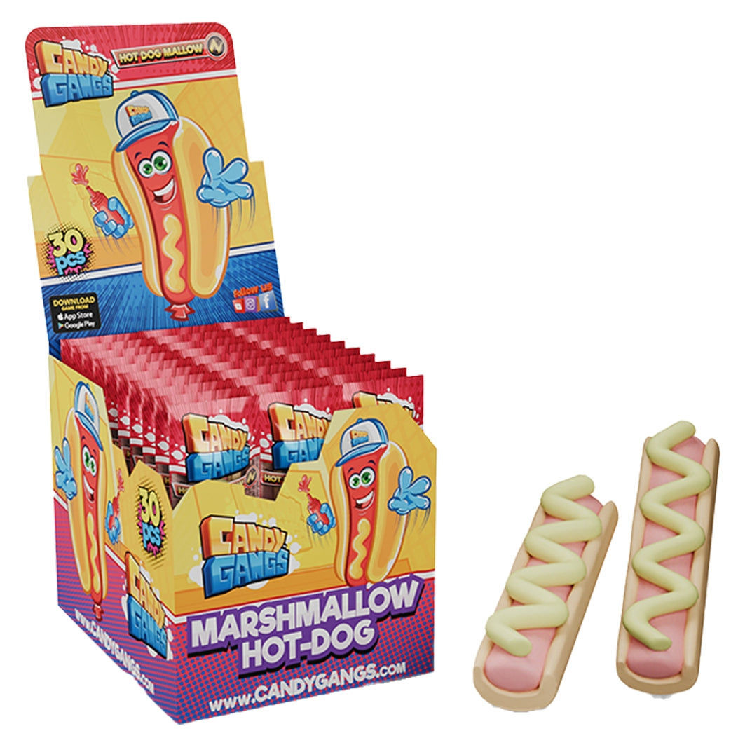 Candy Gangs Candy Gangs Hot Dog Marshmallow 18g 30 Stück