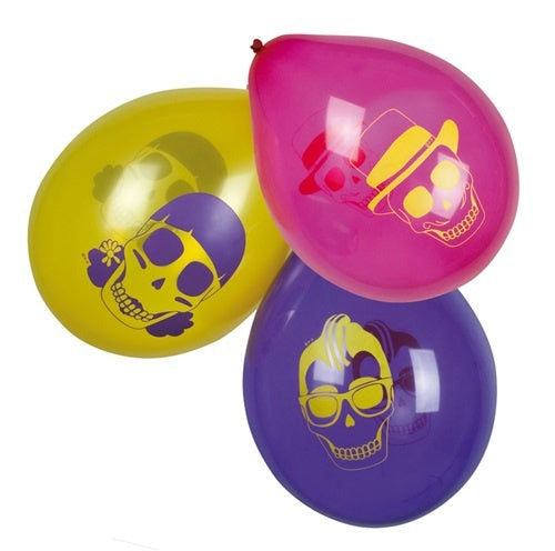 candytoys.ch Ballons - Totenkopf 3-fach sortiert - 6 Stk - ca 25cm candytoys.ch Switzerland