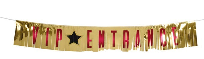 candytoys.ch Banner Lametta 'VIP ENTRANCE' - ca 21x150cm candytoys.ch Switzerland