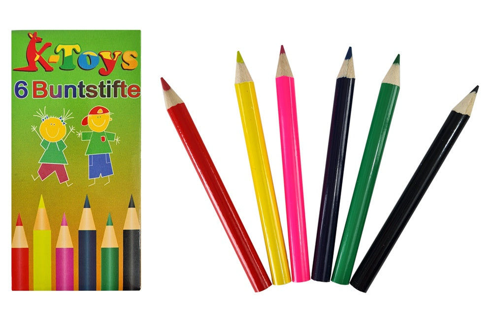 candytoys.ch Buntstifte 6er in Schachtel ca 9x4,5x1cm candytoys.ch Switzerland