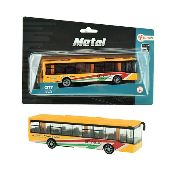 candytoys.ch Bus Stadtbus gelb Metall ca 15cm candytoys.ch Switzerland