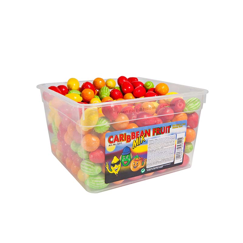 candytoys.ch Caribbean Fruits Mix 300 Stück in der Dose candytoys.ch Switzerland