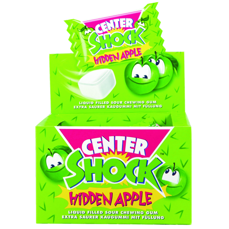 candytoys.ch Center Shock Apfel 100 Stück im Karton