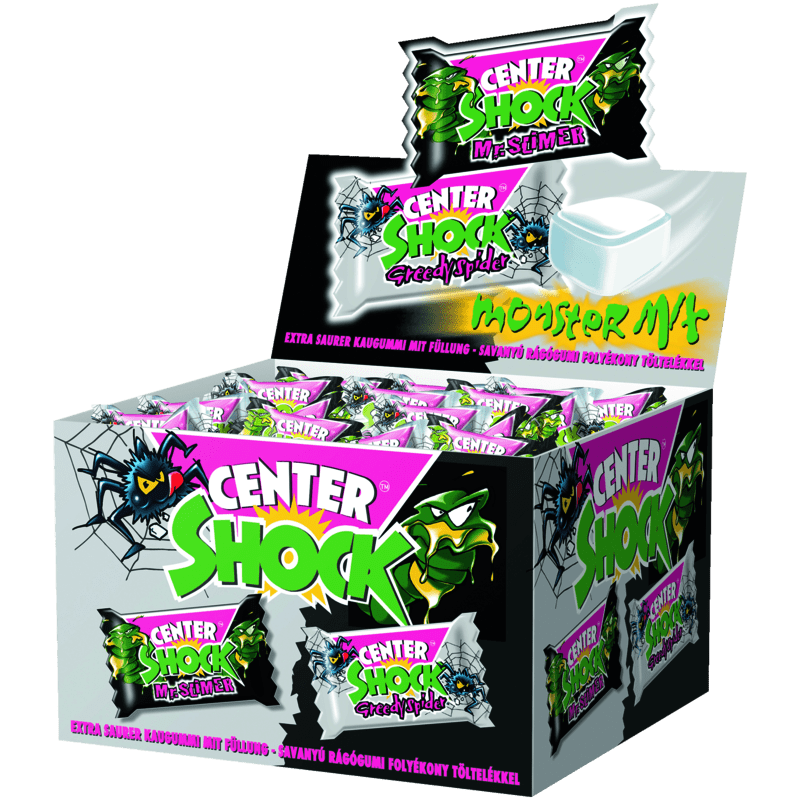 candytoys.ch Center Shock Monster Mix 100 Stück im Karton