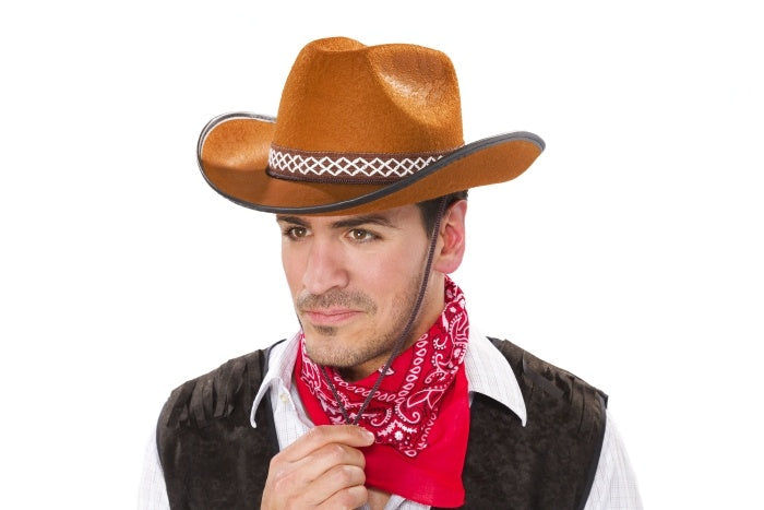 candytoys.ch Cowboyhut mit Band, braun Größe: ca. 59 candytoys.ch Switzerland