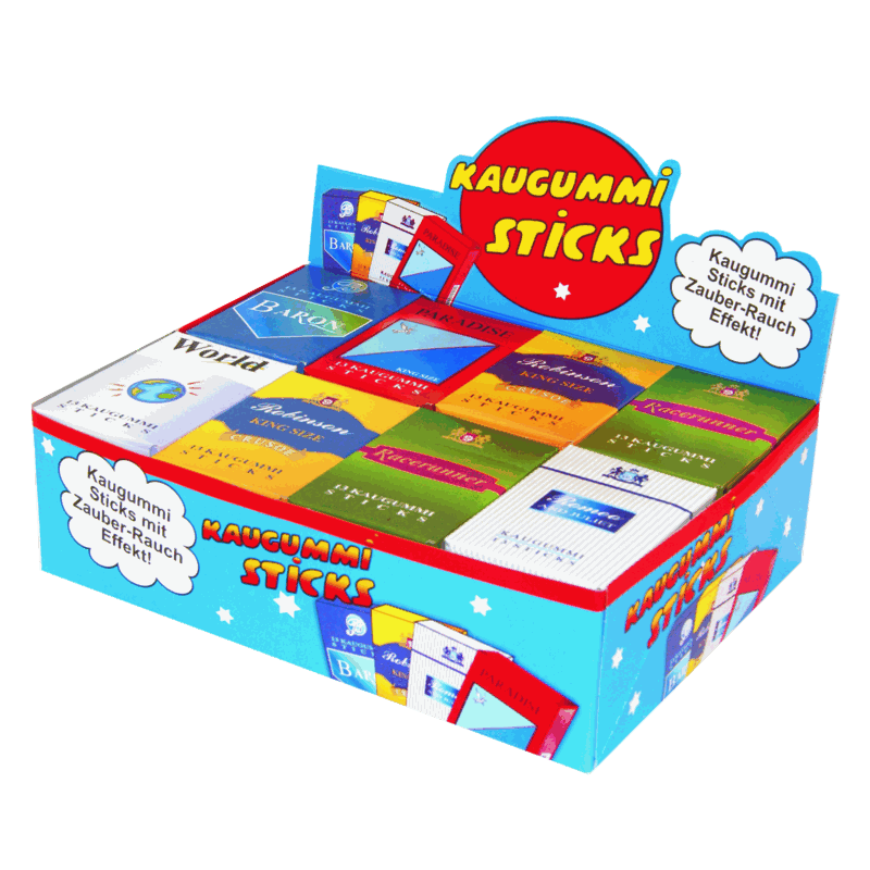 candytoys.ch DOK Kaugummi Sticks mit Rauch Effekt 24 Stück im Karton