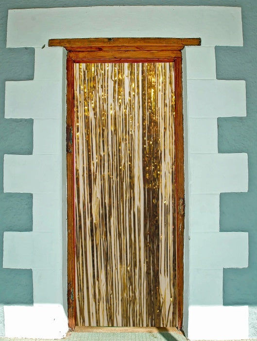 candytoys.ch Folien-Türvorhang, ca. 2 x 1 m, gold candytoys.ch Switzerland