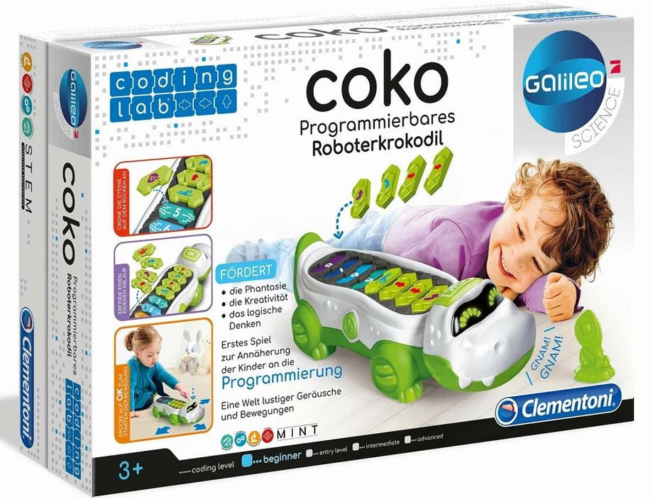 candytoys.ch Galileo Science programmierbares Roboterkrokodil Coco Clementoni Lernspielzeug candytoys.ch Switzerland