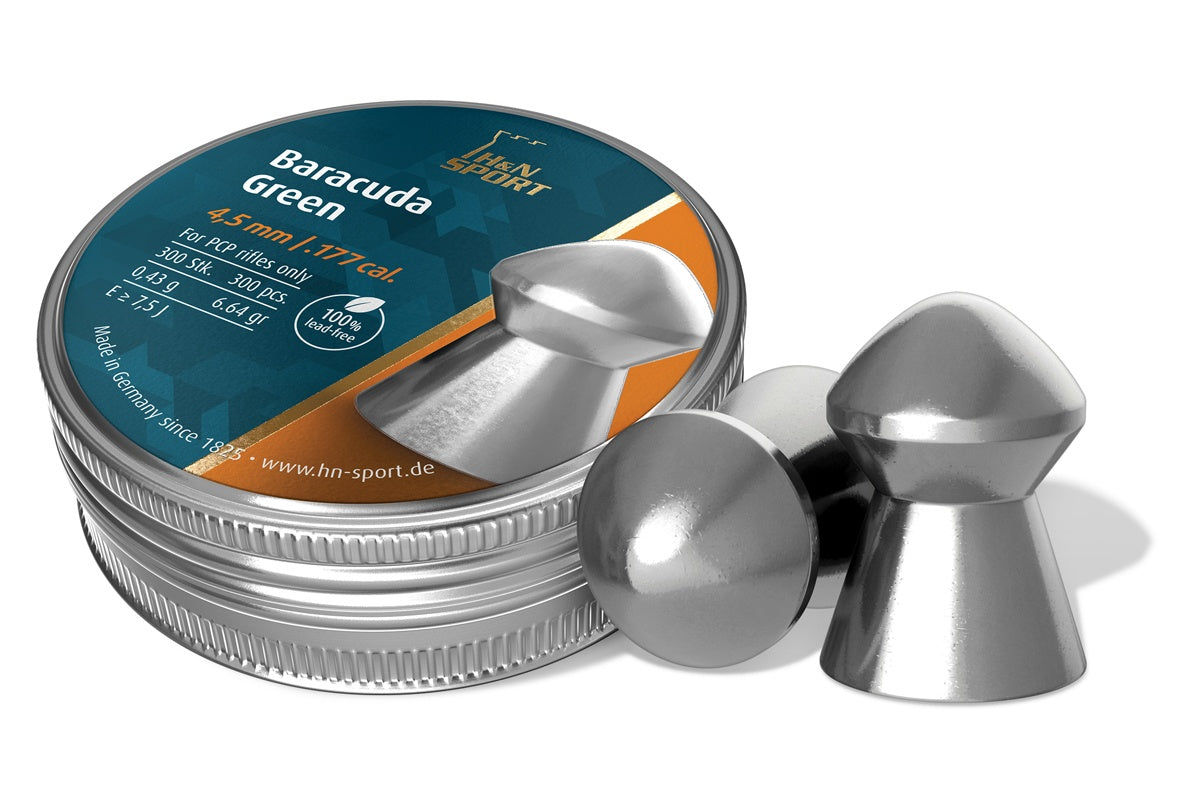 candytoys.ch H&N Baracuda Green 4,5 mm Diabolo Preis für 1 Dose a 300 Stück candytoys.ch Switzerland
