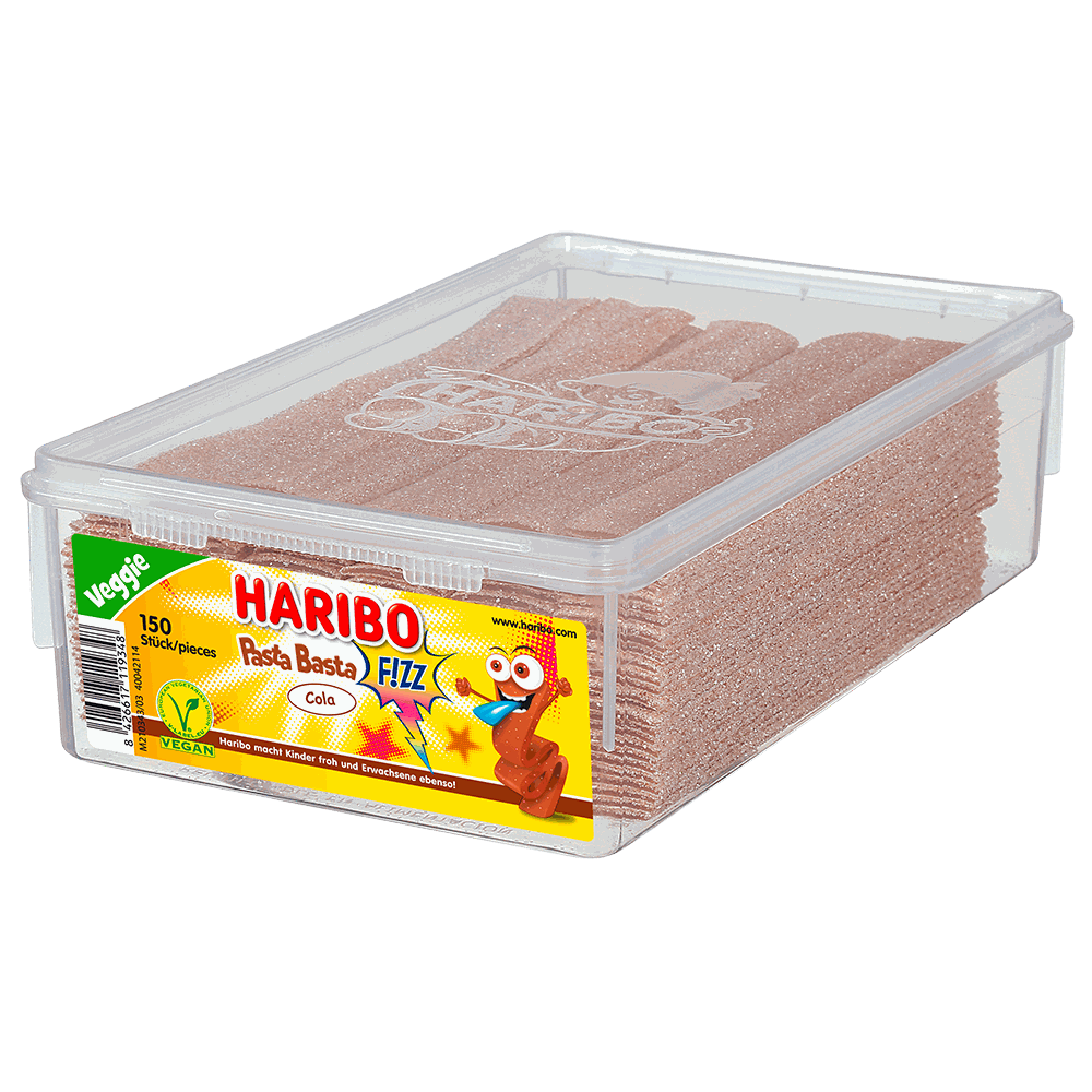 candytoys.ch Haribo Pasta Basta Cola 150 Stück in der Dose candytoys.ch Switzerland