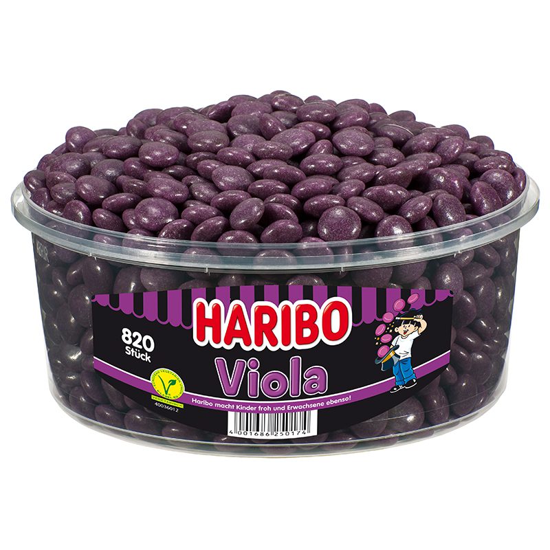 candytoys.ch Haribo Viola 820 Stück in der Dose candytoys.ch Switzerland