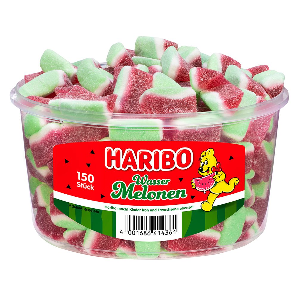 candytoys.ch Haribo Wasser-Melonen 150 Stück in der Dose candytoys.ch Switzerland