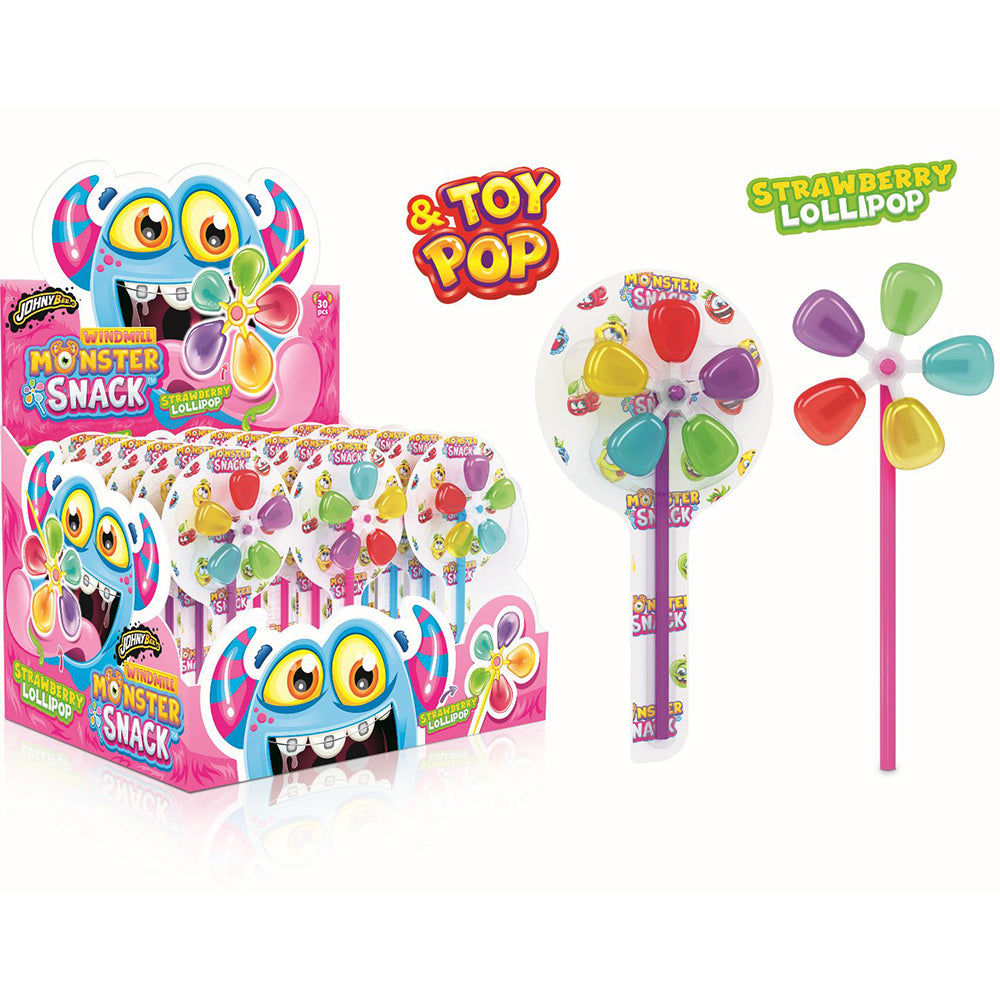 candytoys.ch Johny Bee Monster Snack Windmill 30 Stück im Karton candytoys.ch Switzerland