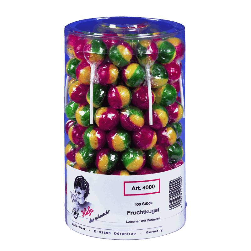 candytoys.ch Küfa Frucht Kugel 100 Stück in der Dose candytoys.ch Switzerland