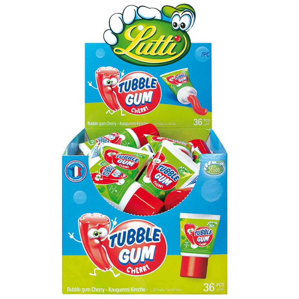 candytoys.ch Lutti Tubble Gum Cherry 36 Stück im Karton candytoys.ch Switzerland