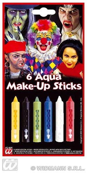 candytoys.ch Make-up Set - Aqua Makeup 6 Farben auf Karte ca 11,5x21cm candytoys.ch Switzerland