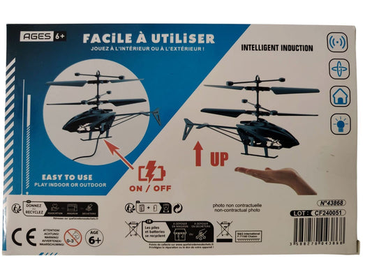 candytoys.ch 🚁 Mini R/C Helikopter mit Bewegungssensor – ca. 19 cm – in 3 coolen Farben! 🌈