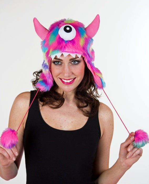 candytoys.ch Monster-Plüschmütze, pink-bunt candytoys.ch Switzerland