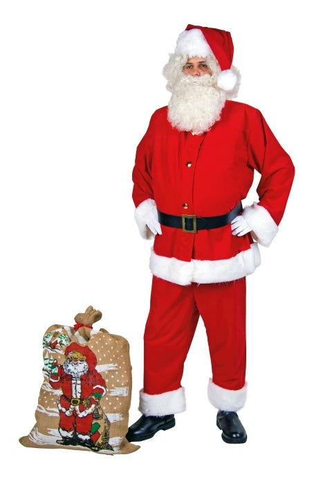 candytoys.ch Nikolaus-Anzug in Waschsamt-Optik Größe: Univ. candytoys.ch Switzerland