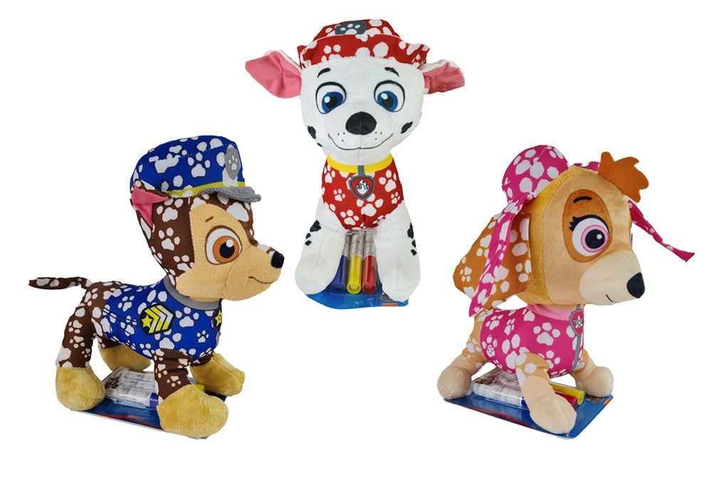 candytoys.ch Paw Patrol Plüsch-Figuren zum Ausmalen 23 cm DIV PWP20-4898 sort. mehrfach sortiert candytoys.ch Switzerland