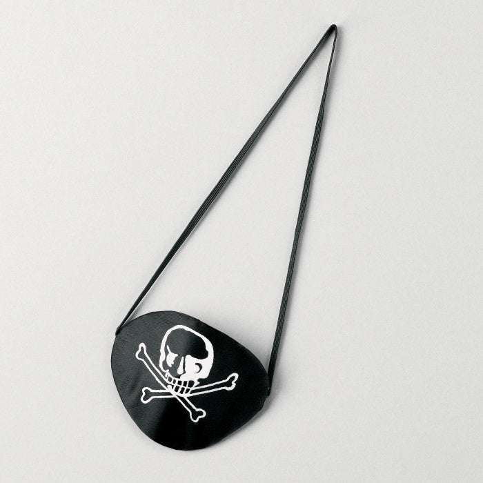 candytoys.ch Piraten Augenklappe Textil schwarz mit Aufdruck candytoys.ch Switzerland