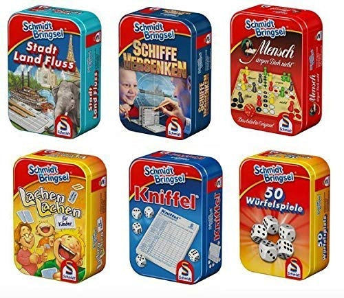 candytoys.ch Schmidt Mitbringsel Mini-Spiele in Metallbox 6-fach candytoys.ch Switzerland