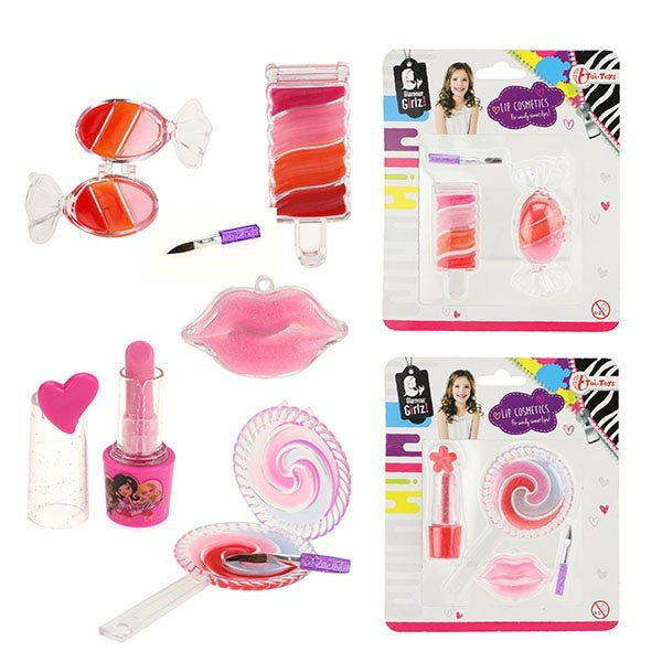 candytoys.ch Schminke Lipgloss-Set 3-4 Teile auf Karte ca 14x16xm candytoys.ch Switzerland