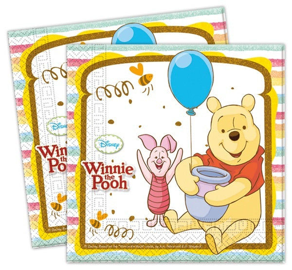 candytoys.ch Servietten ,Winnie the Pooh, 20Stück ca 33 x 33 cm candytoys.ch Switzerland