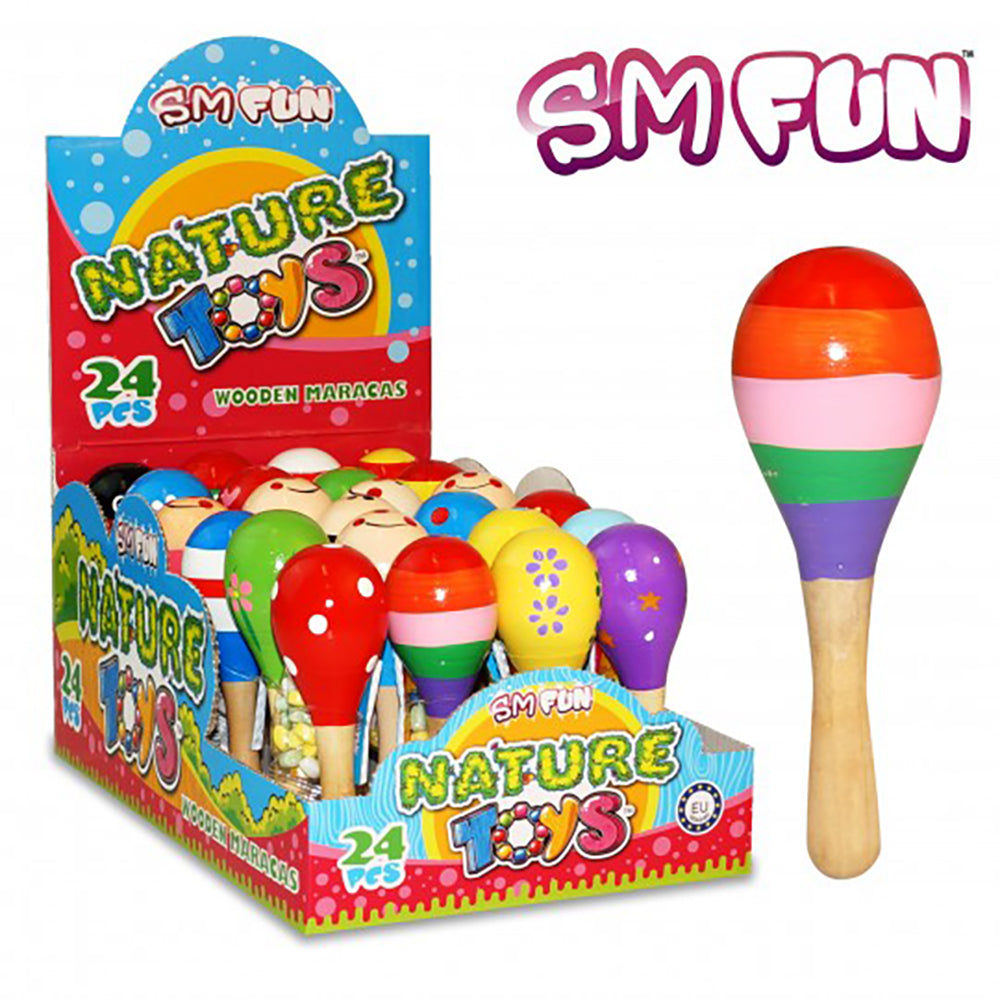candytoys.ch SM Fun Nature Toys Wooden Maracas 24 Stück im Karton candytoys.ch Switzerland