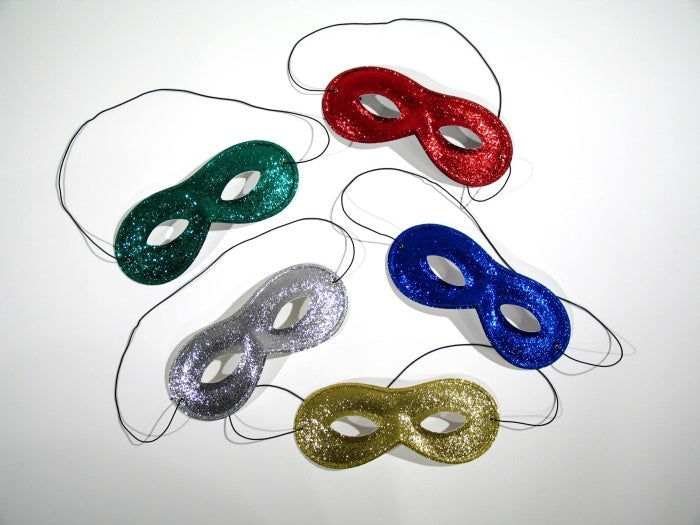 candytoys.ch Stoffbrille beglittert, silber candytoys.ch Switzerland
