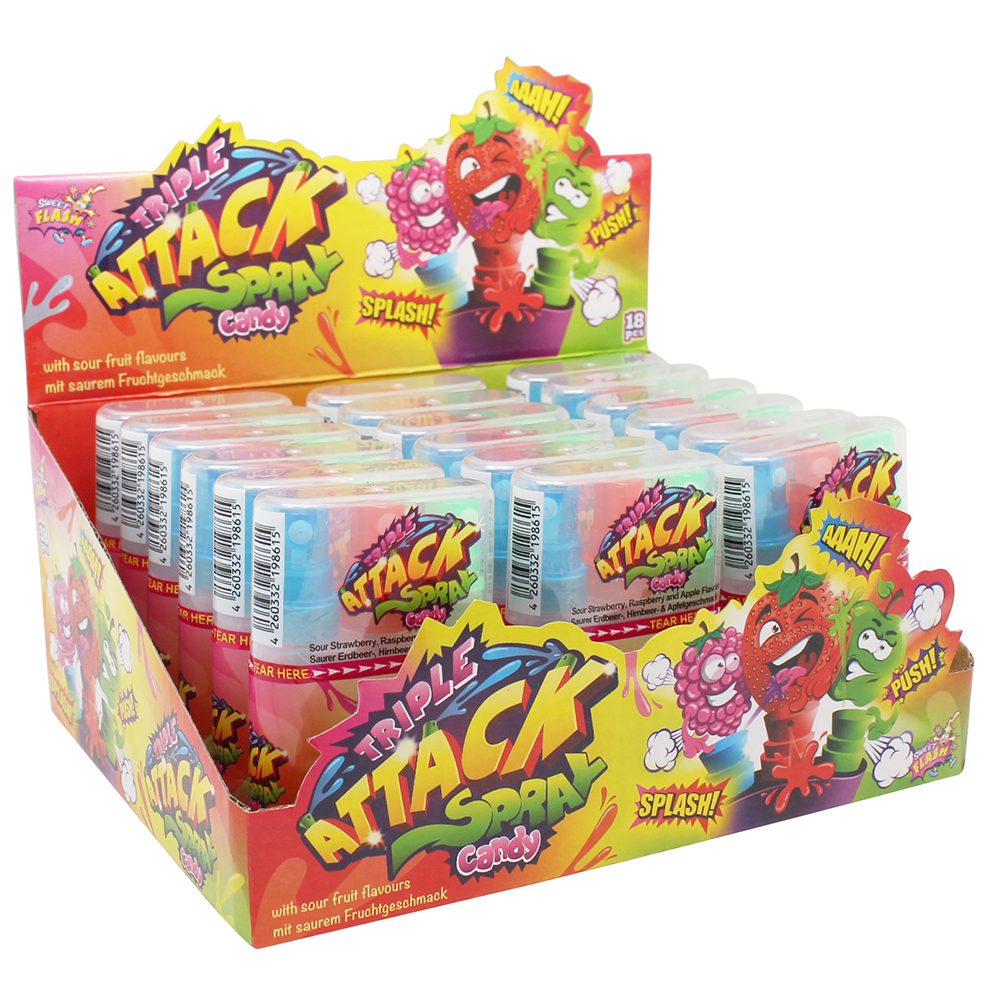 candytoys.ch Sweet Flash Triple Attack 18 Stück im Karton candytoys.ch Switzerland