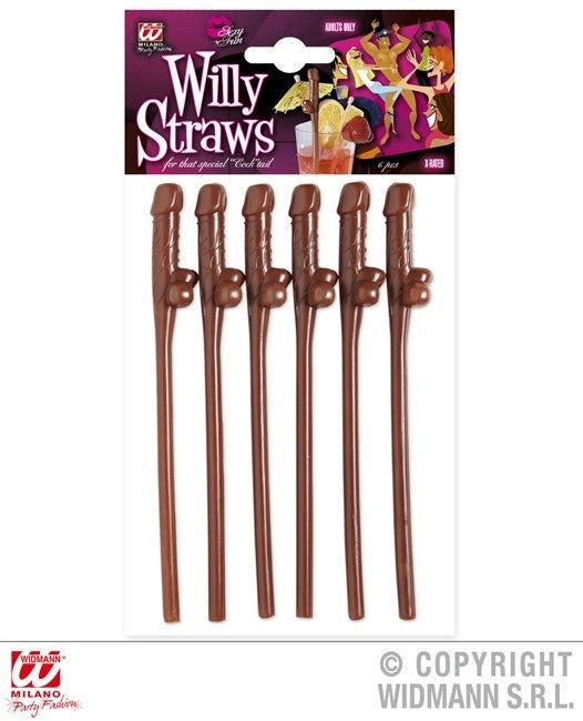 candytoys.ch Willy Afro Strohhalm 6er Set - ca 19cm candytoys.ch Switzerland