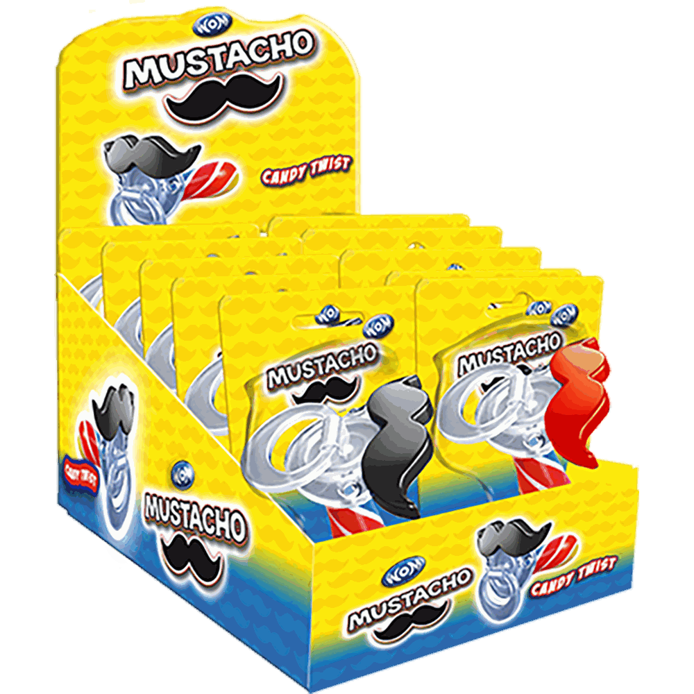 candytoys.ch WOM Mustacho 12 Stück im Karton candytoys.ch Switzerland