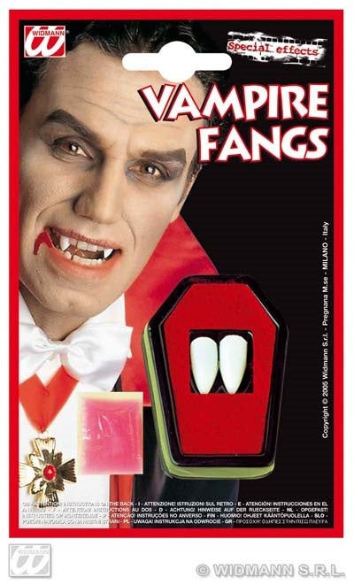 candytoys.ch Zähne - Vampirzähne auf Karte ca 12x19 cm candytoys.ch Switzerland