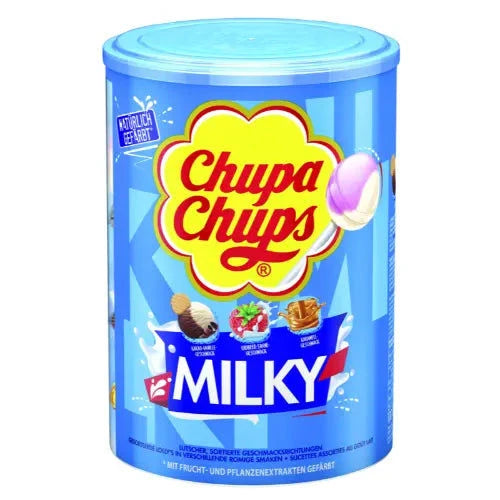 Chupa Chups Chupa Chups Schlemmerlutscher Milky 100 Stück in der Dose candytoys.ch Switzerland